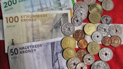 Billede af danske penge